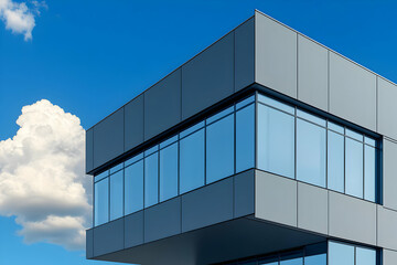Modern office building, sunny sky (1)