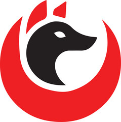fox logo vector illustration silhouette