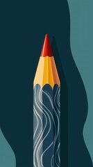 Environmentally friendly pencils illustrations, Art Supplies and Drawing.