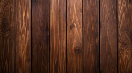 Fototapeta premium Close-up of brown wooden planks with natural texture; ideal for backgrounds and design projects.