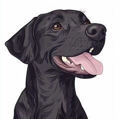 Charming Dog Cartoon Vector Illustration for Creative Projects in Hand-Drawn Style