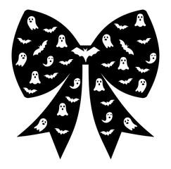 Black Coquette Bow Svg, Ghost Halloween Bow Svg, Bat Halloween Bow Svg, Witch Bow Svg, Spooky Season Svg, Fall Bow Svg, Halloween Bow Vector, Retro Hair Bow Svg, Coquette Bow Sublimation design