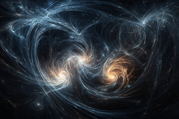 Obraz premium Spectacular cosmic swirl of light and energy in the vast universe during a stellar phenomenon