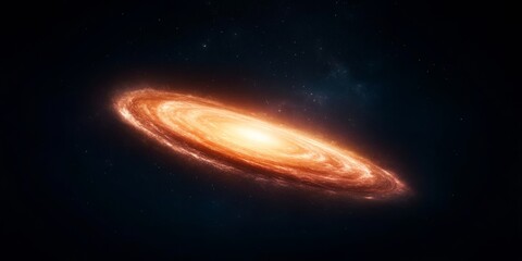 Mystical Galactic Spiral Arms with Swirling Dust - Space Imagery for Sci-Fi Content and Educational Outreach in Astronomy
