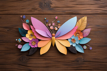 Fototapeta premium decorative paper piece display