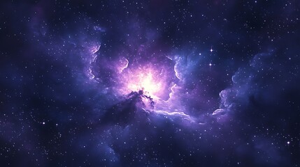Fototapeta premium Starry galaxy, nebula, cosmic background for a desktop