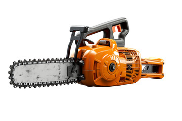 Industrial chainsaw designed for efficient tree cutting and lumber processing in forestry settings