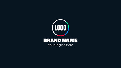 Colorful Logo Animation in Circle