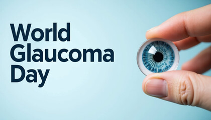 Image promoting World Glaucoma Day, with a focus on raising awareness about eye health and the importance of regular screenings.