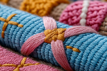  embroidery stitches close-up