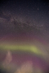 Nordlichter am Himmel in norwegen