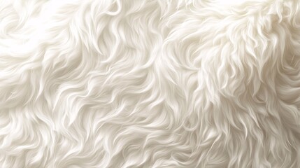 Obraz premium A vector illustration of a rugged mountain goat hide texture with thick, curly white fur.