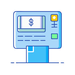 atm machine icon, atm machine vector illustration-simple illustration of atm machine, perfect for atm machine logos and icons