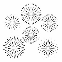 Obraz premium set of shapes 4th of july independence day