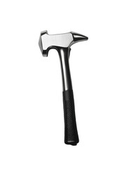 Isolated Silver and Black Small Hammer with Textured Handle
