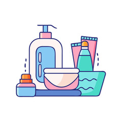 toiletries icon, toiletries vector illustration-simple illustration of toiletries, perfect for toiletries logos and icons