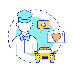 valet service icon, valet service vector illustration-simple illustration of valet service, perfect for valet service logos and icons