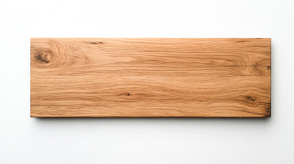 Obraz premium A minimalist wooden surface with a matte finish and subtle grain lines placed on a clean white backdrop top view highlighting simplicity robotic tone complementary color scheme