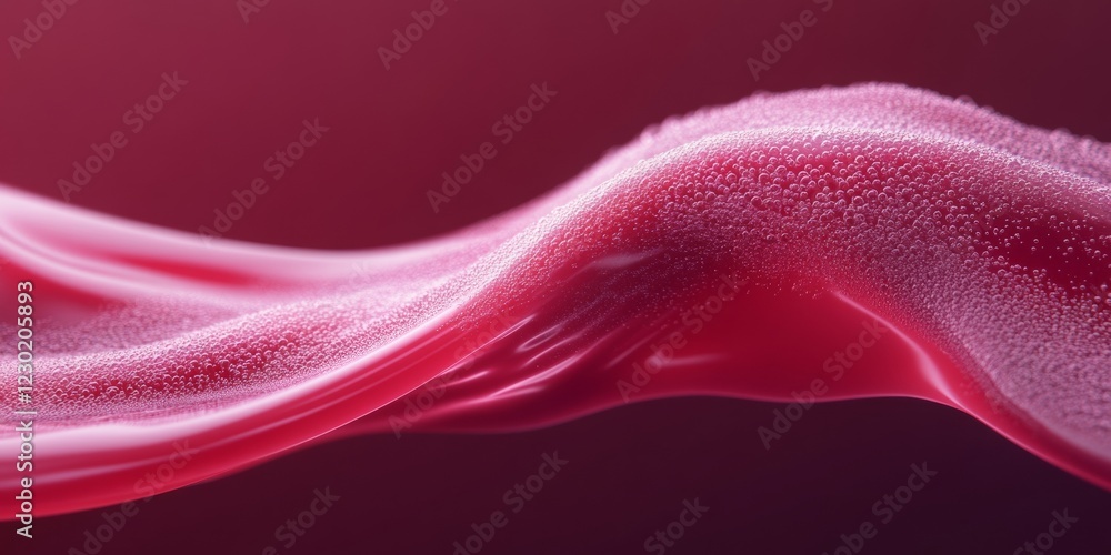Aufkleber futuristic cosmic visualization smooth bubble texture in purple atmosphere - innovative design for s