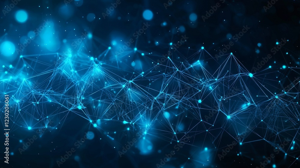 Poster cybersecurity technology and digital data protection abstractly depicted. shield an internet network