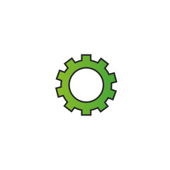 Settings icon flat vector design