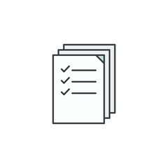 Tax Form icon symbol vector illustration isolated on white background