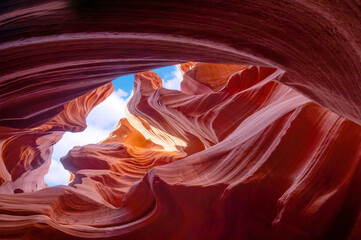 Obraz premium Antelope Canyon - located on Navajo land near Page, Arizona, USA 
