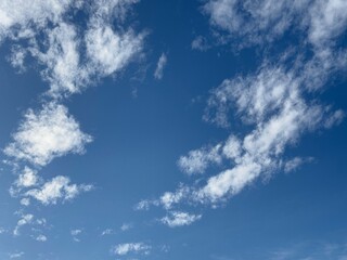 Blue sky and white clouds 