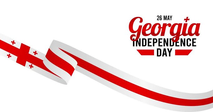 georgia independence day motion video, ideal for georgia independence day celebration