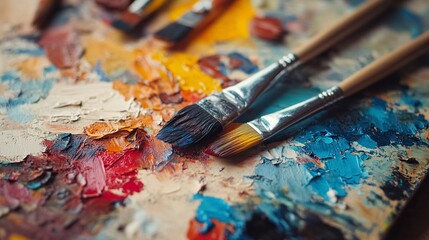 Sebuah latar belakang abstrak yang kaya dengan tekstur yang sedikit mengandung warna-warna cerah dan efek pencahayaan lembut yang interplay dari warna menciptakan suasana halus, 