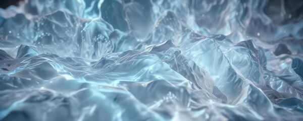 Obraz premium Mesmerizing white and pastel blue glowing texture, celestial, luxury