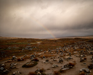 Regenbogen in den wolken