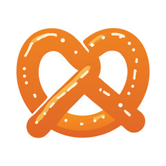 Delicious Orange Pretzel Sweet Treat Bakery Food