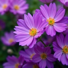 Majestic purple flower blooms with intricate details, blossom, flowers, nature