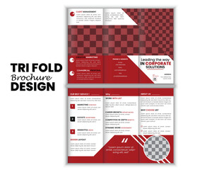 Corporate Tri-Fold Brochure Template | Modern & Professional Business Brochure Design | Fully Editable Layout for Companies, Agencies & Marketing. Clean & Professional Business Design Template.