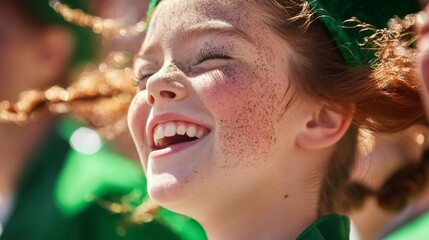 Joyful Celtic Whimsy St Patricks Day Festivity in Rustic Textured Portraits - Inner Child Experiences and Family-Oriented Marketing in Spring Celebrations