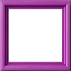 Pink frame on white, magenta frame for picture, magenta square frame, picture frame, photo frame