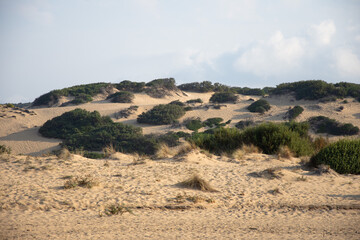 Las Piscinas, in Sardinia, is a stunning beach with golden dunes, crystal-clear waters, and a wild, untouched landscape. It's perfect for relaxation, surfing, and breathtaking sunsets.