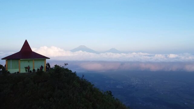 Drone View from the Summit of Mount Andong &ndash; A Breathtaking Aerial Perspective