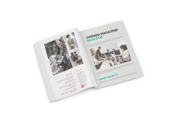 Opened Magazine Mockup 01