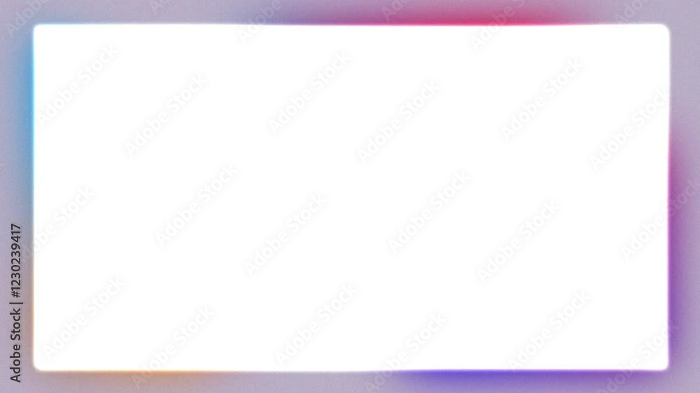 Poster minimal neomorphic white shape and gradient color motion graphic background.