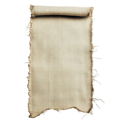 Vintage Beige Canvas Texture with Frayed Edges for Art Projects