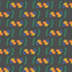 seamless background with flowers