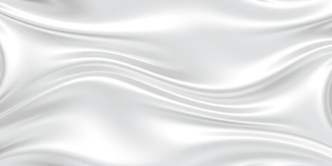 Fototapeta premium Shiny silver fabric with a sleek wave design, modern, abstract