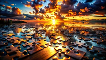 Low Light Jigsaw Puzzle: 6x6 Grid, 36 Pieces, Intricate Game Challenge