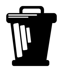 rubbish bin recycle design icon illustration