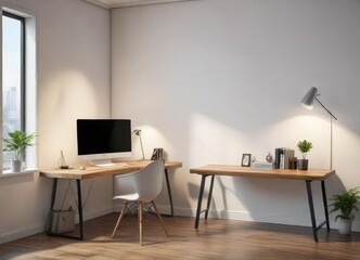Minimalist workspace with a single task at hand, book, productivity