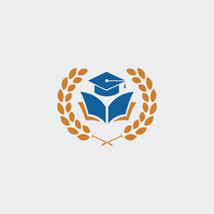 Education logo with Open Book