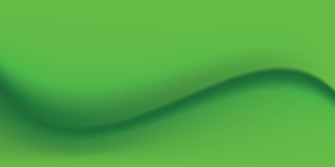 Abstract green wavy background vector illustration