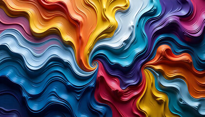 Fototapeta premium abstract colorful background with waves